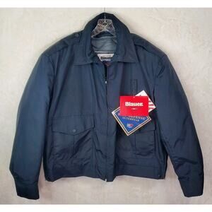 Vtg Blauer GTX 9620 Lightweight Bomber Jacket XL 48-50 Blue Gore-Tex USA Police